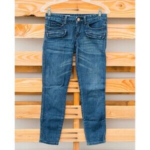 Gap 1969 12/10 Segundo Zipper Pocket Always Skinny Jeans Sz 25 / 0